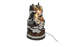 ��.��������� ski mountain/rotating train 22.7*23.6*38.8cm light/music usb