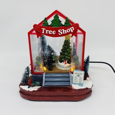 χρ.παρασταση santa`s bbq 20.2*14.4*14.3cm light/music usb