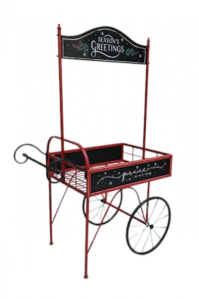 καροτσι μεταλλικο season`s greetings 102*158cm red