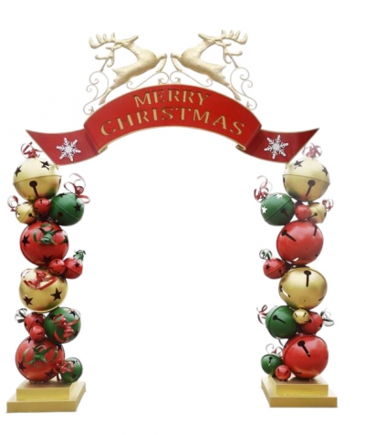 αψιδα giant bells μεταλλικη 263*51*309cm red/gold/green