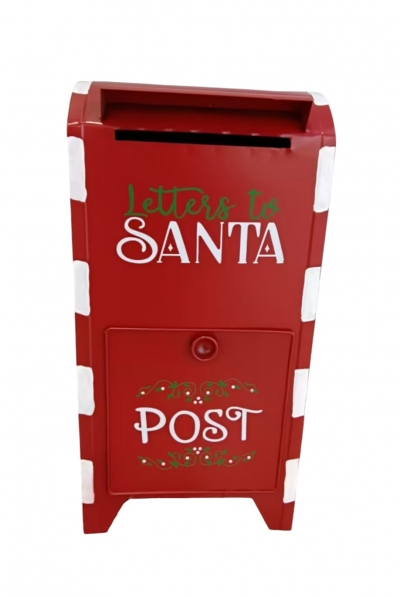 mailbox μεταλλικο 26*23*53cm red/gold