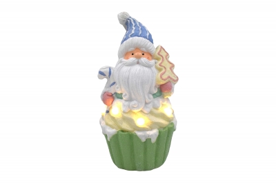 candy santa 22.5*43cm green cupcake