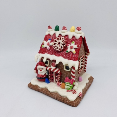 candy house 13*12*14cm 2*aa led biscuit