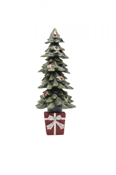 διακοσμητικο δεντρακι/δωρο resin 13.5*13.5*32.5cm