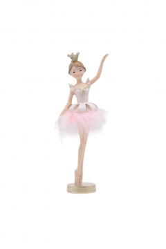 ������������ ballet dancer resin 4.5*8.5*21cm pink
