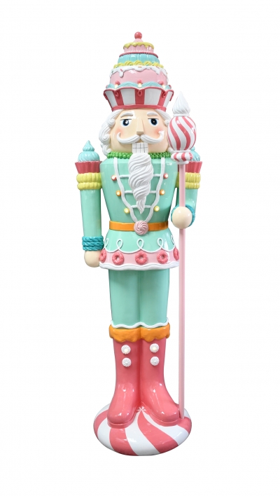 καρυοθραυστης resin / φως 37x31x119cm φρουρα candy mint/pink