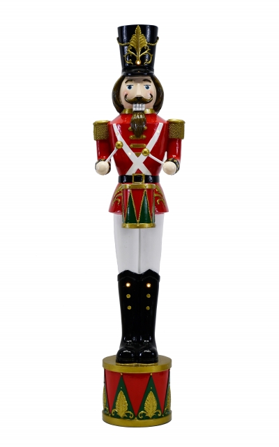 καρυοθραυστης resin / φως 16x15x67cm φρουρα drummers