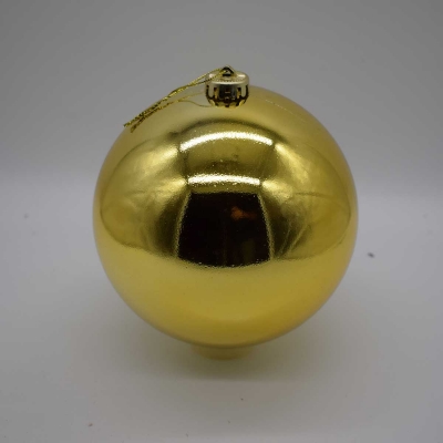 15cm χρ.μπαλα αθραυστη shiny light gold