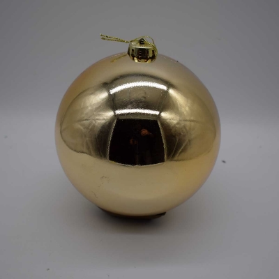 15cm χρ.μπαλα αθραυστη shiny champagne