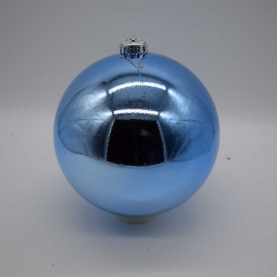 15cm χρ.μπαλα αθραυστη shiny misty blue