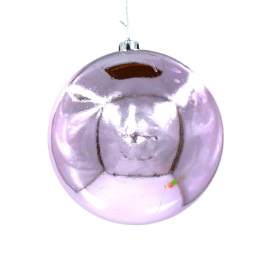 20cm χρ.μπαλα αθραυστη shiny frosted lilac