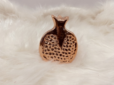 κεραμικο ροδι ανοιχτο 7.5*4.5*9cm ροζ χρυσο(m)