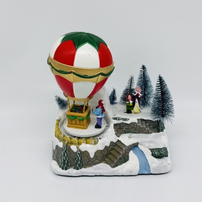 χρ.αεροστατο 18*12*19.5cm κινηση/φωτακια/μουσικη 3aa