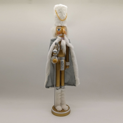 καρυοθραυστης slim prince 50cm γουνινο καπελο/χρυση μπερτα