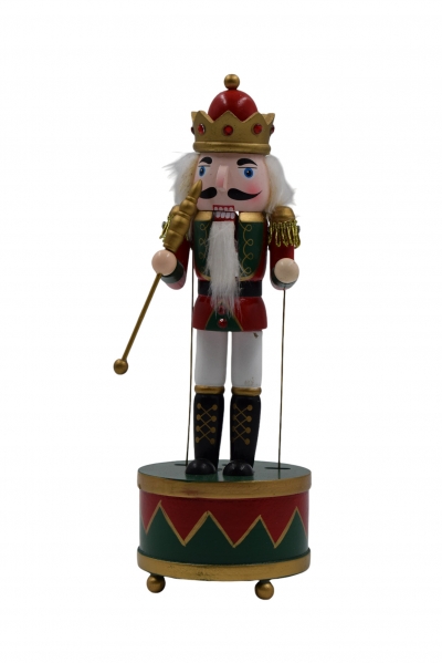 μουσικο κουτι  καρυοθραυστης 30cm με κορωνα