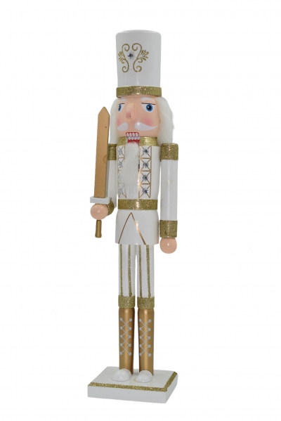 καρυοθραυστης 60cm gold&white με σπαθι