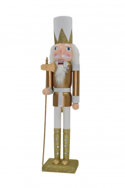 καρυοθραυστης 60cm gold&white με πελεκη