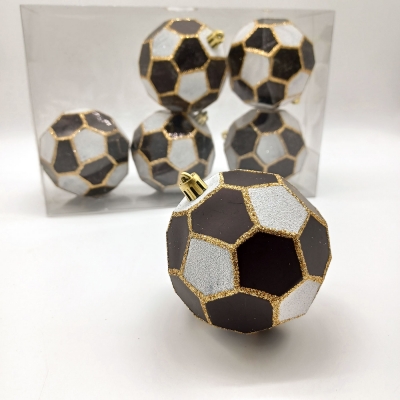 πακετο μπαλες 8cm s/6  black/white/gold(football) αθραυστες