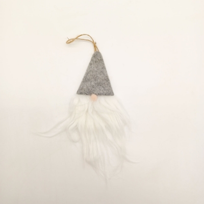 κρεμαστη γενειαδα ξωτικου 16*8 cm γκρι/λευκο