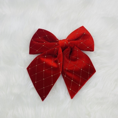 φιογκος βελουδινος χρυσο καπιτονε 20*25cm bordeaux