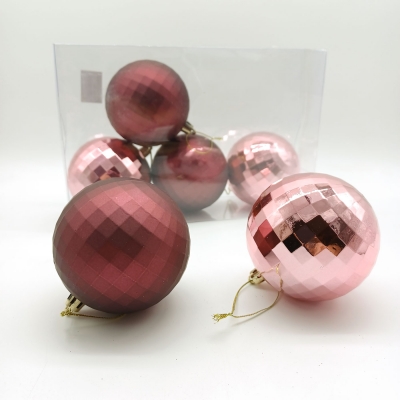 πακετο μπαλες 8cm s/6  pink/dusty pink(disco) αθραυστες