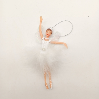 ΣΤΟΛΙΔΙ ΜΠΑΛΛΑΡΙΝΑ ΜΕ ΦΤΕΡΑ 19*10*4cm ΛΕΥΚΗ