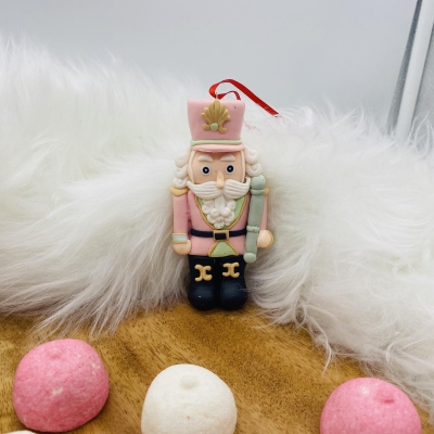 στολιδι clay dough nutcracker pastry chef 10.16cm pink