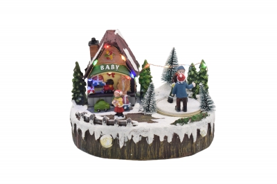 χρ.παρασταση κιοσκι baby 20*14*15cm κινηση/φωτακια/μουσικη