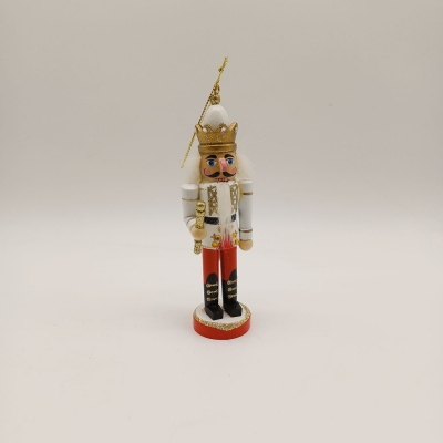 καρυοθραυστης κρεμαστος 12.5cm λευκο/χρυσο