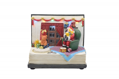 χρ.παρασταση βιβλιο/αρκουδακι 19*12*15cm κινηση/φωτακια/μουσικη