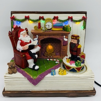 χρ.παρασταση βιβλιο/στρατιωτης 19*12*15cm κινηση/φωτακια/μουσικη