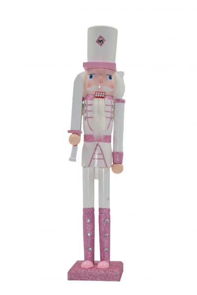 καρυοθραυστης 60cm fairytale με ξιφος λευκο/ροζ