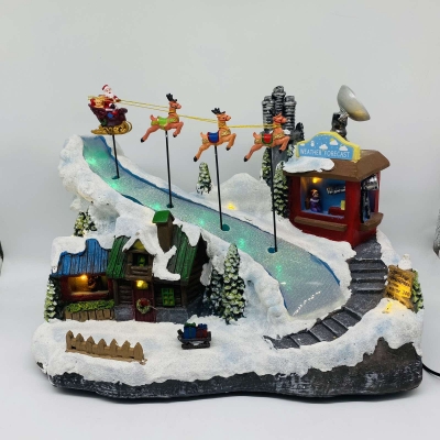 χρ.παρασταση αστεροσκοπειο 38,5*23,5*27,5cm κινηση/φωτακια/μουσικη 3aa