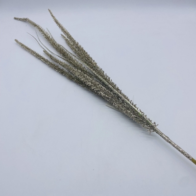 τεχνητο bush spike*5 80cm champagne glitter