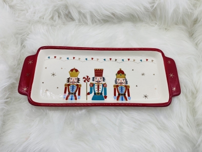 πιατελα καρυοθραυστες 38.7x15.5x3cm red