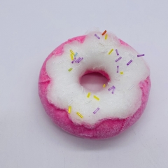 rainbow donut 11.5*3*11.5cm sugar pink