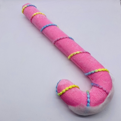 rainbow candy cane 19*5.5*52cm sugar pink
