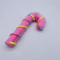 rainbow candy cane 13*4*26cm sugar pink