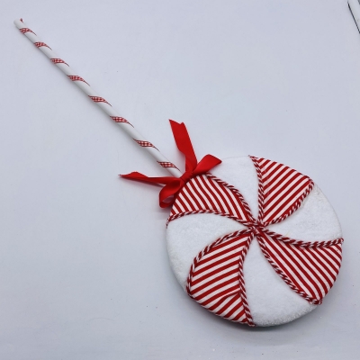 stripes lollipop 19*2*53cm red/white