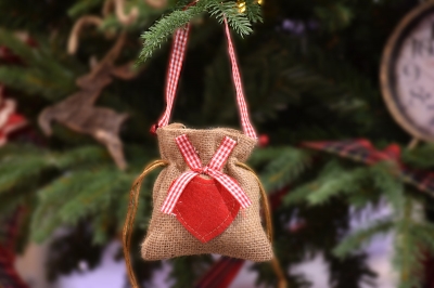 πουγκι-τσαντακι χρ. αστερι με χερουλι και κουδουνακια 10*12cm