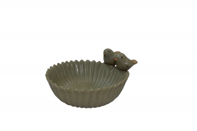 ΠΙΑΤΕΛΑ-ΔΙΣΚΟΣ ΠΟΥΛΑΚΙΑ 18*15.5*9.5CM ΠΑΛΑΙΩΜΕΝΟ ΠΡΑΣΙΝΟ