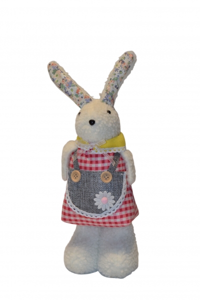 ΛΑΓΟΥΔΑΚΙ ΚΟΡΙΤΣΙ ΜΕ ΤΖΗΝ ΠΟΔΙΑ 52X17X8CM RED DRESS