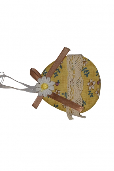 ΣΤΟΛΙΔΙ ΚΡΕΜΑΣΤΟ ΑΒΓΟ FLORAL ΜΑΡΓΑΡΙΤΑ 9X7CM YELLOW