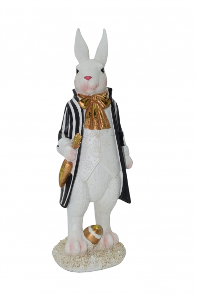 MR. RABBIT NOSTALGIC 12.5*12*37cm ΛΕΥΚΟ/ΜΑΥΡΟ ΚΕΡΑΜΙΚΟ