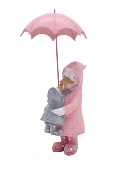 ΔΙΑΚΟΣΜΗΤΙΚΟ POLYRESIN 2 ΠΑΠΑΚΙΑ/ΟΜΠΡΕΛΑ 7*9*21CM