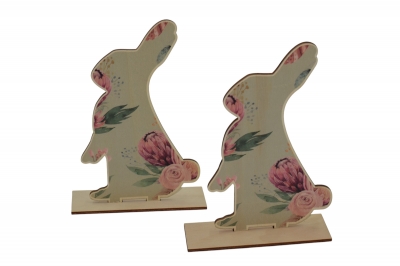 ΛΑΓΟΥΔΑΚΙΑ FLORAL S/2 ΞΥΛΙΝΑ ΚΟΠΤΙΚΑ 13*18CM ΒΕΡΑΜΑΝ