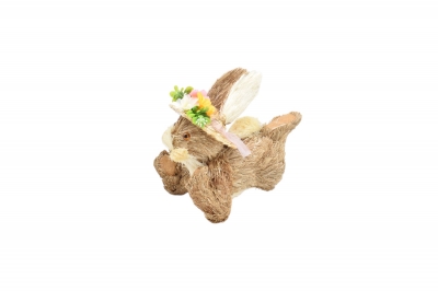 GRASS RABBIT/ΚΑΠΕΛΟ ΜΕ ΛΟΥΛΟΥΔΙΑ 22x10.5x17cm