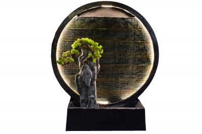 ΣΥΝΤΡΙΒΑΝΙ ΦΩΤΙΖΟΜΕΝΟΣ ΚΥΚΛΟΣ 128*35*144.5CM ΜΑΥΡΟ