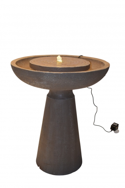 ΣΥΝΤΡΙΒΑΝΙ ΠΙΑΤΕΛΑ ΣΕ ΒΑΣΗ 50.8*50.8*71CM ΓΚΡΙΖΟ