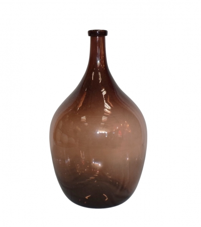 GLASS BOTTLE 5.5*30.5*52.5CM DARK BROWN
